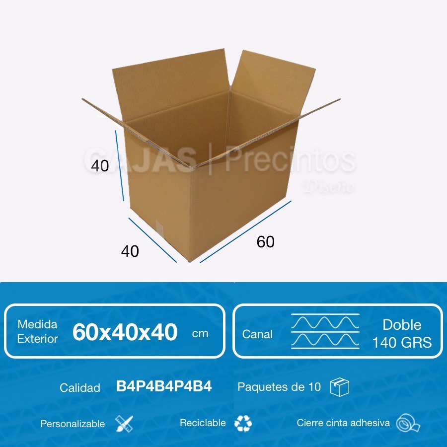 Caja de cartón embalaje 60x40x40 - La Fabrica de Carton
