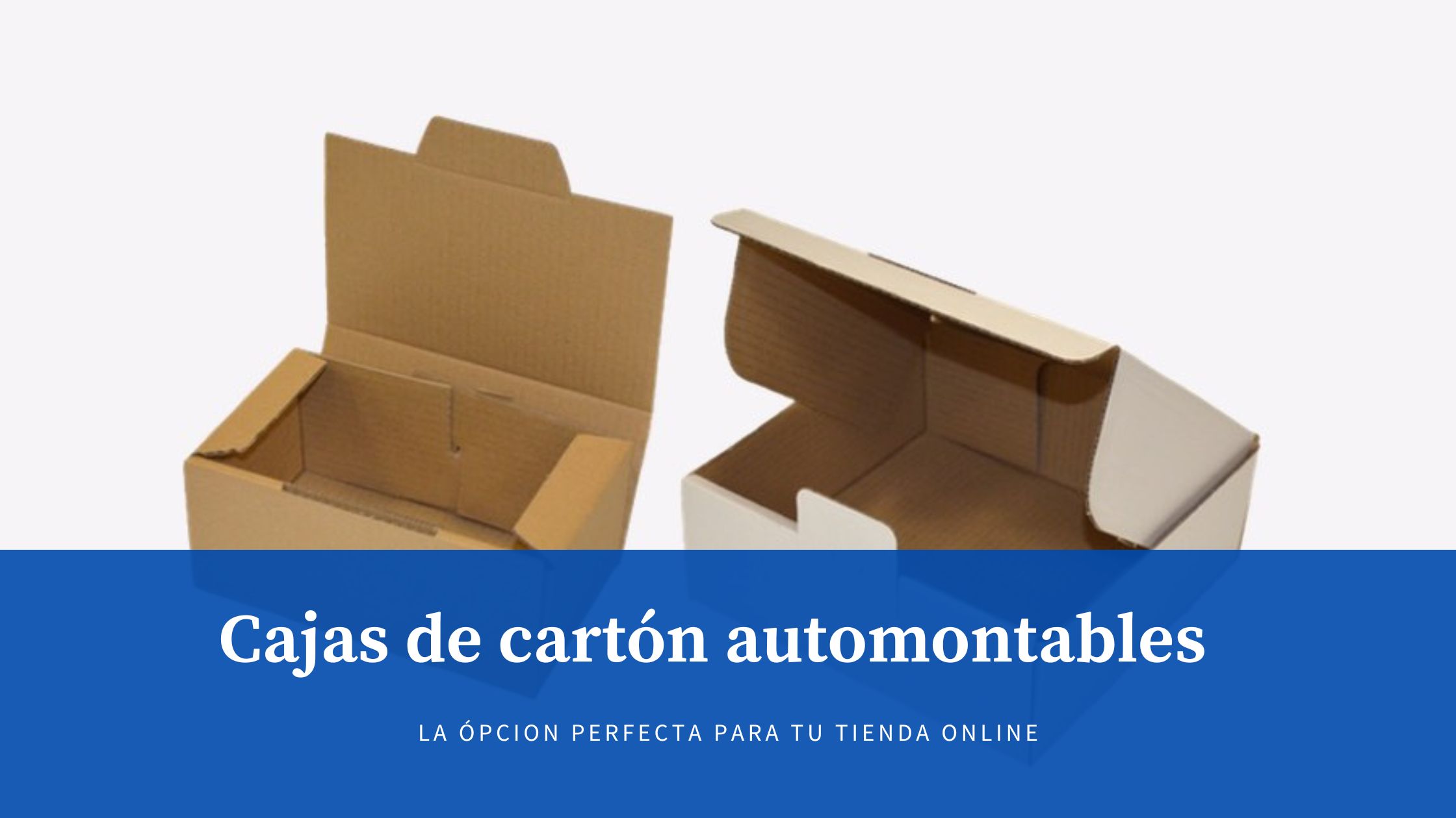 Cajas de cartón automontables tiendas online - Cajas y Precintos