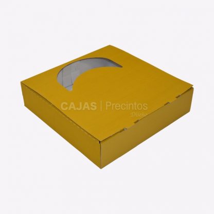 Caja Cartón 38x38x9,5 cm Automontable con Ventana - Imagen 2