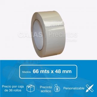 Caja 36 Rollos de Cinta Adhesiva polipropileno 48mm x 126 m. Precinto  embalar x