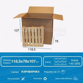 Caja Carton Embalaje 40x30x20 Mudanza Reforzada 10 Unidades