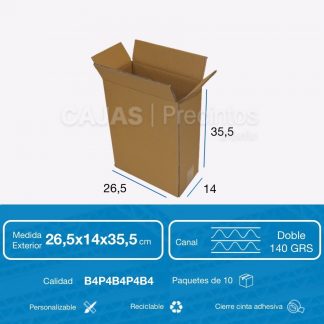 CAJA ARMARIO DE CARTON GUARDARROPA 140 X 50 X 50 CM.