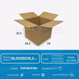 Caja Cartón 26.5x11x10.5 cm Automontable con Tapa - Cajas y Precintos