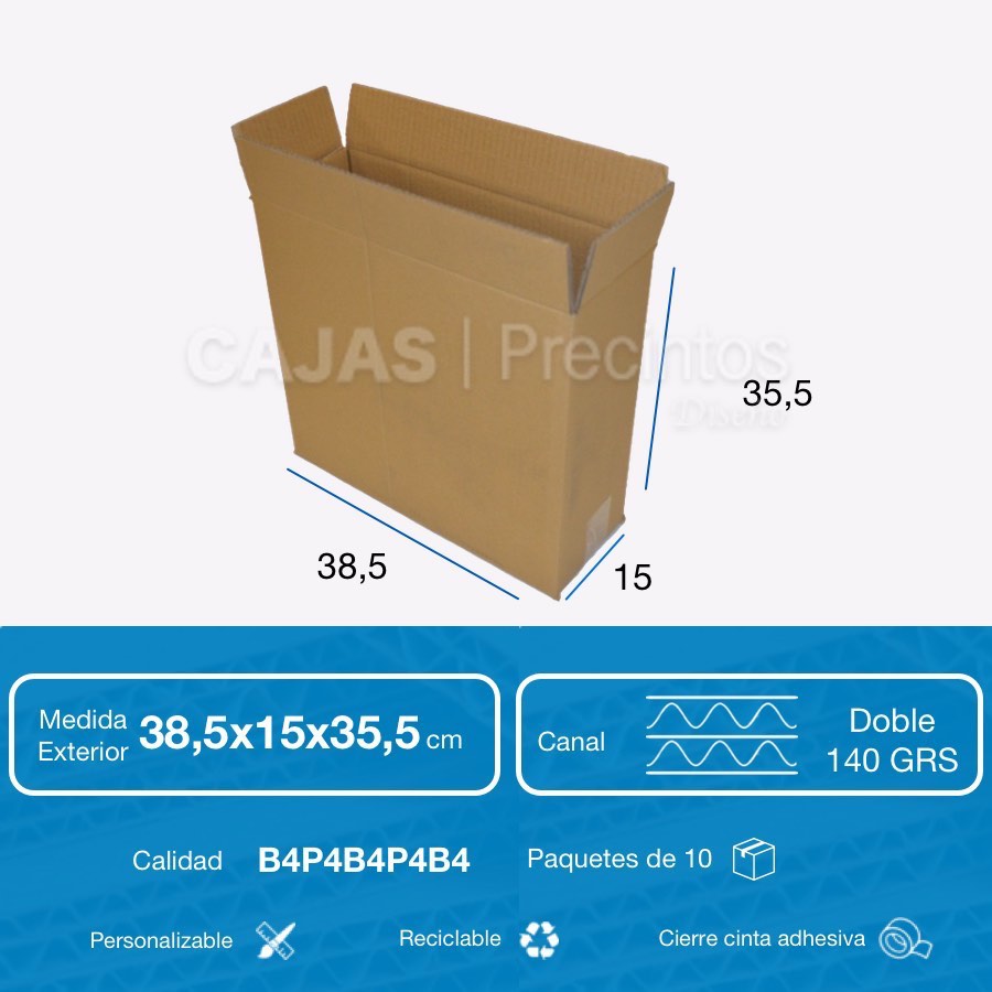 Caja archivadora de cartón 5A Precinto Precinto ONBBOX