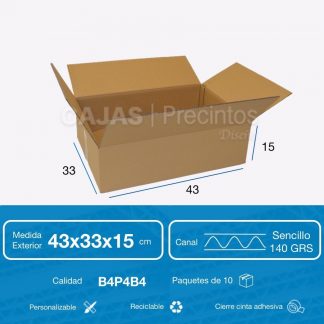 Caja Cartón 19x7x7 cm Automontable con Tapa - Cajas y Precintos