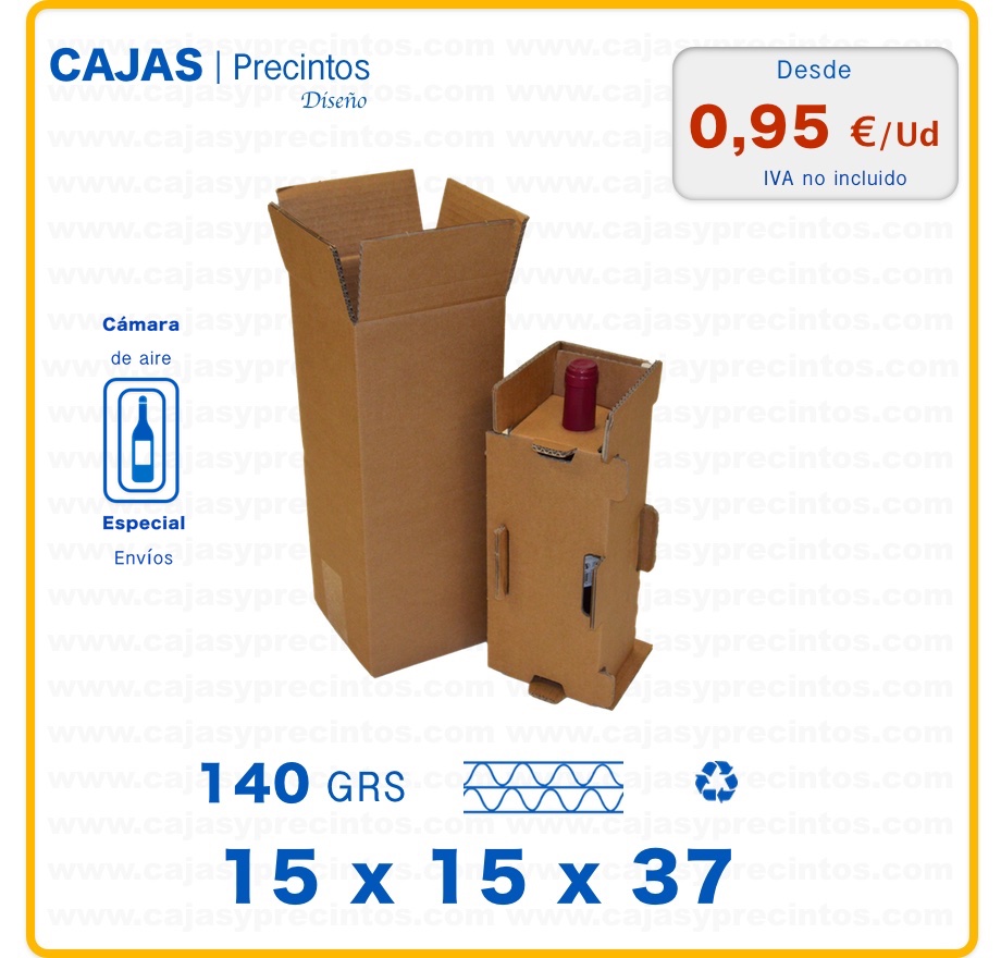 Caja Cart n Para Env o 15 X 15 X 37 Cm 1 Botella Vino 75 Cl caja-cart-n-para-env-o-15-x-15-x-37-cm-1-botella-vino-75-cl