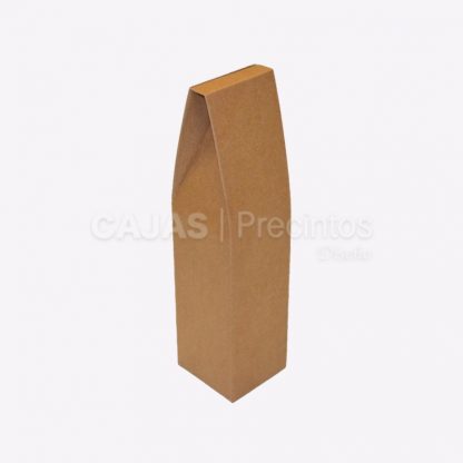 Estuche Cartón 9x9x36,5 cm para 1 Botella de Vino (75 cl.) Color Marrón - Imagen 2