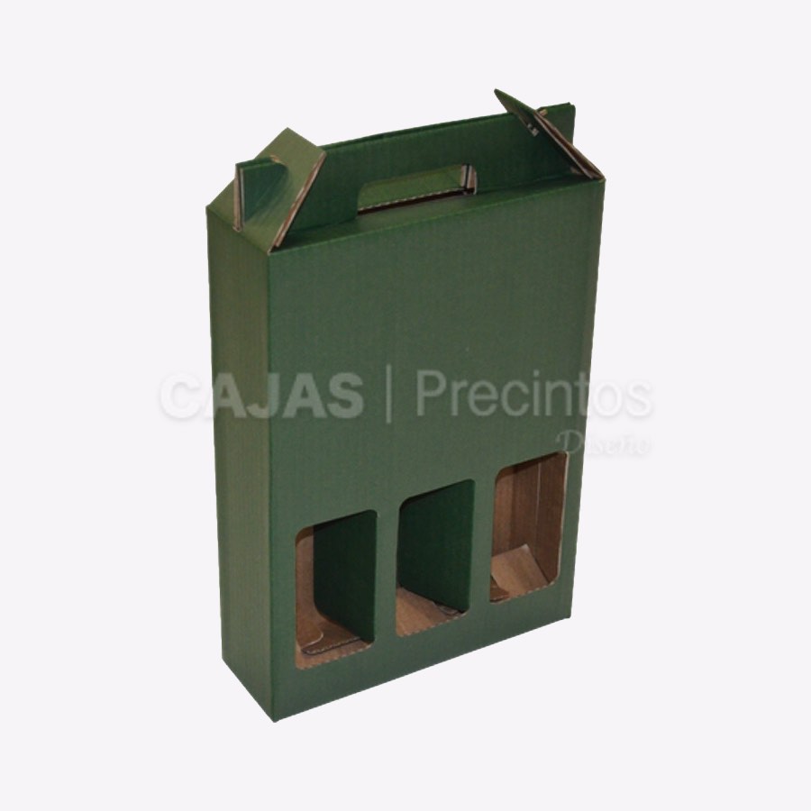 Caja Cartón 24x16,5x34 cm para 6 Botellas de Vino (75 cl.) - Cajas