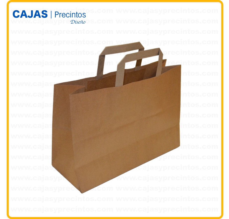 Cajas Pastelería Con Asas Kraft 10 X 18 X 7 Cm. (Pack 50