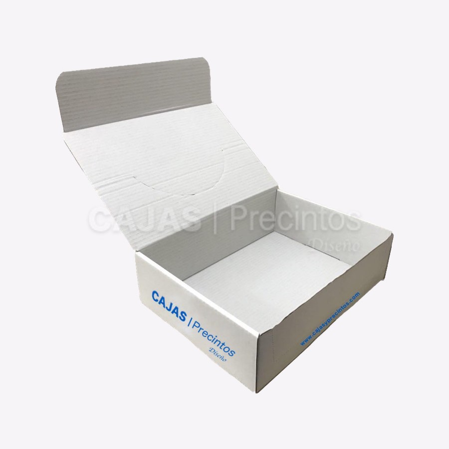 Caja Expositora 35x26x9 cm automontable Precintos