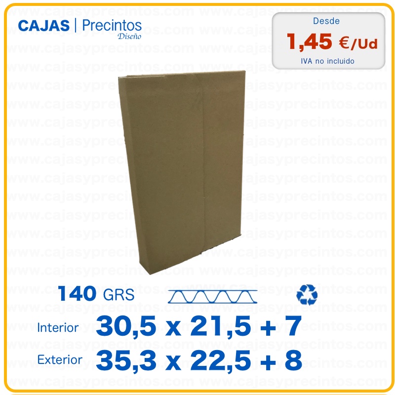 Caja Para Envío De Libros 305 X 225 7 Cm Con Autoadhesivo