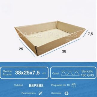 bandeja carton grande