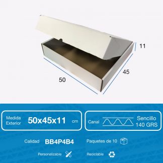 Caja Cartón 26.5x11x10.5 cm Automontable con Tapa - Cajas y Precintos