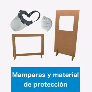 Mamparas protectoras y material de protección