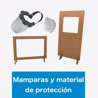 Mamparas protectoras y material de protección