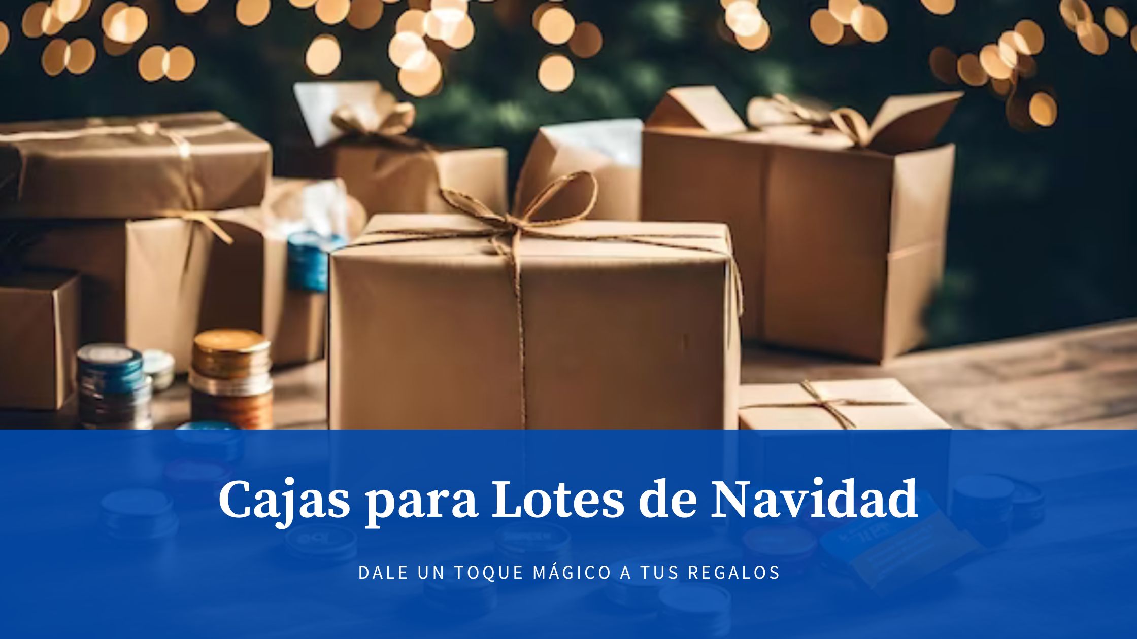 caja para lotes de navidad