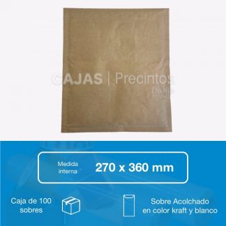 Sobres acolchados 270 x 360 mm